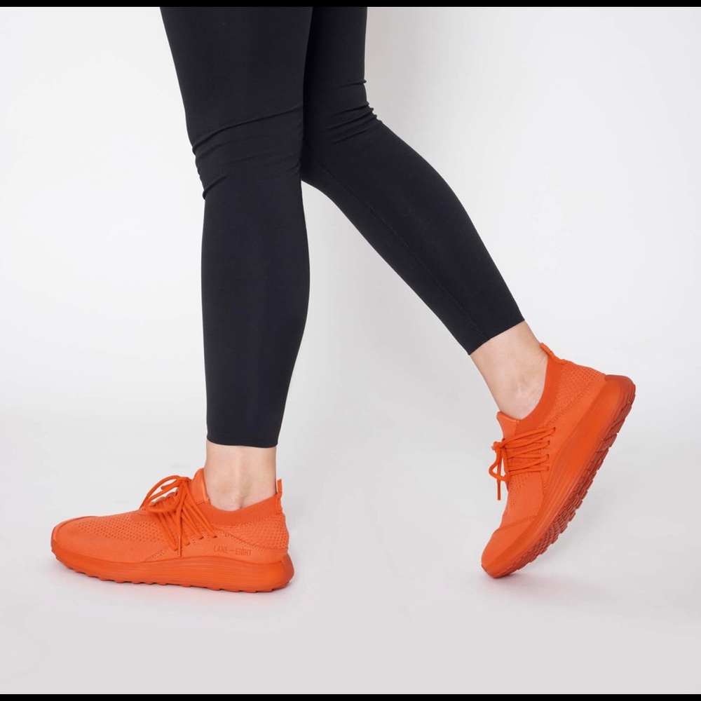 Like New Orange Lane Eight Sneakers